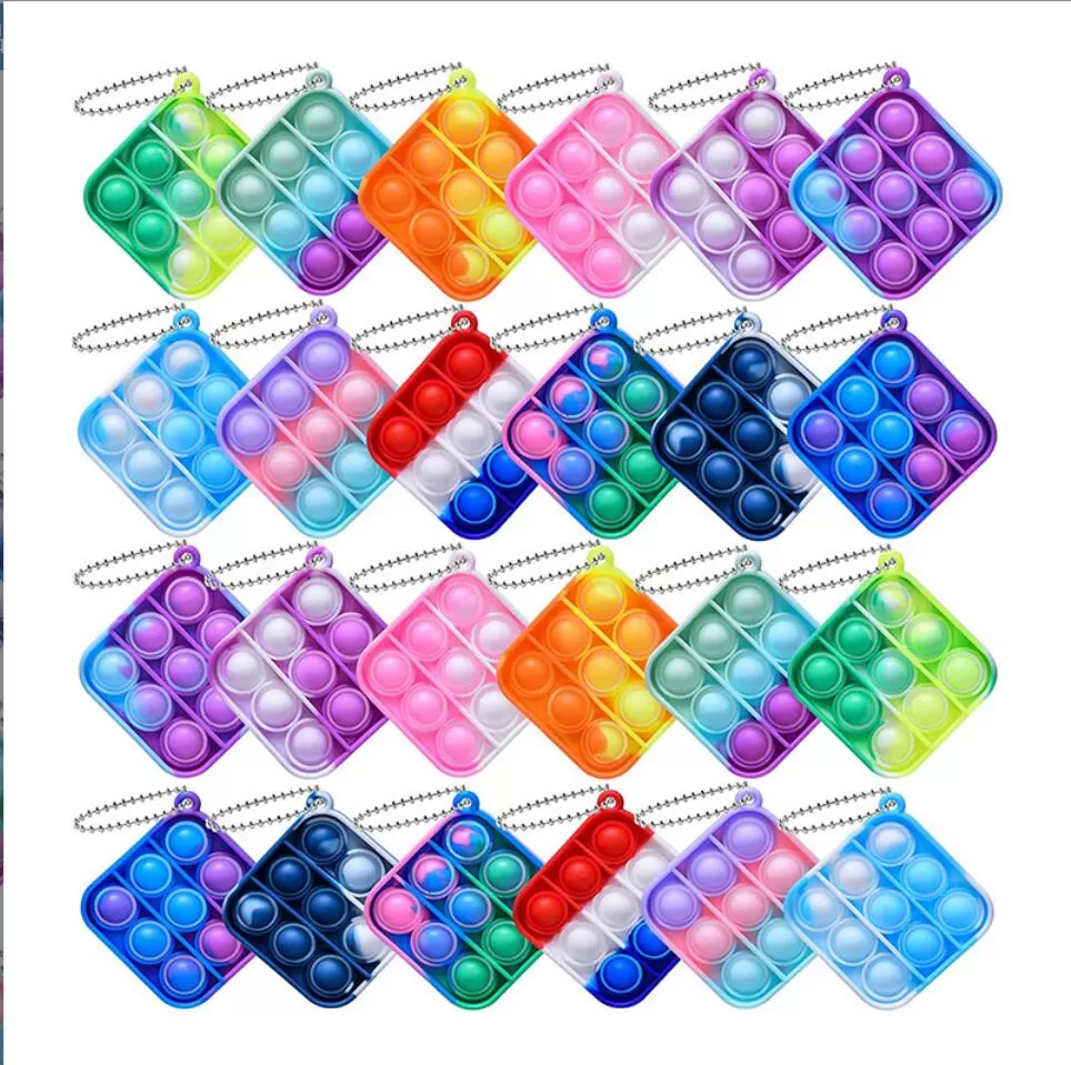 Push Bubble Fidget Sensory Toy With Buckle