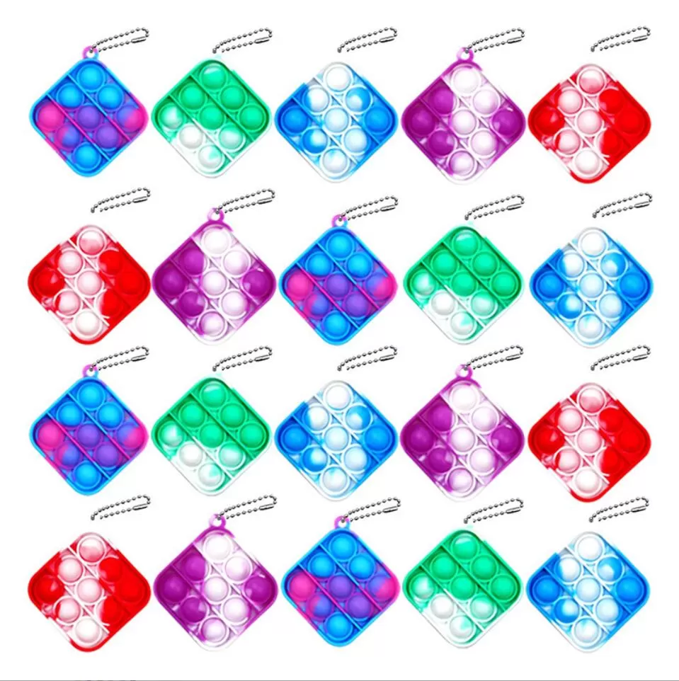 Push Bubble Fidget Sensory Toy With Buckle