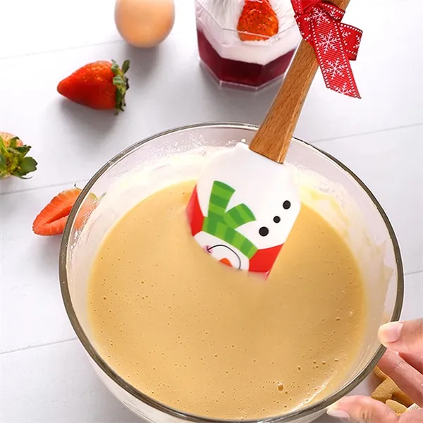 Christmas Silicone Rubber Spatula Set