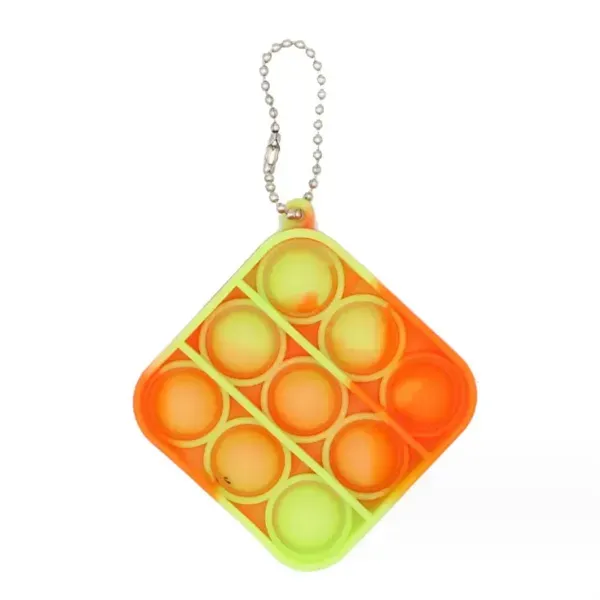 Push Bubble Sensory Fidget Toys Keychains