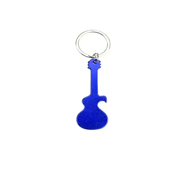 Guitar Shaped Bottle Opener with Keychain