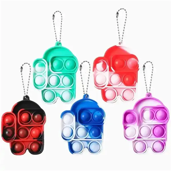 Push Bubble Fidget Sensory Toy With Buckle