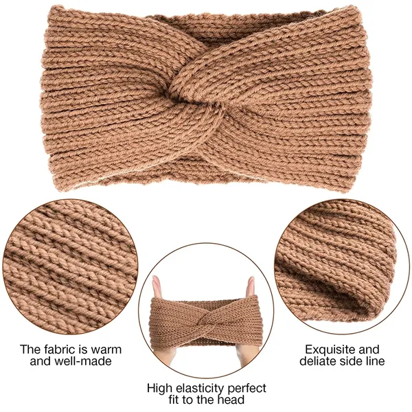 Knitted Hairband Crochet Twist Ear Warmer