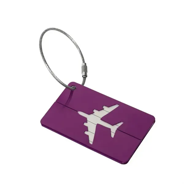 Durable Airplane Aluminum Luggage Tag