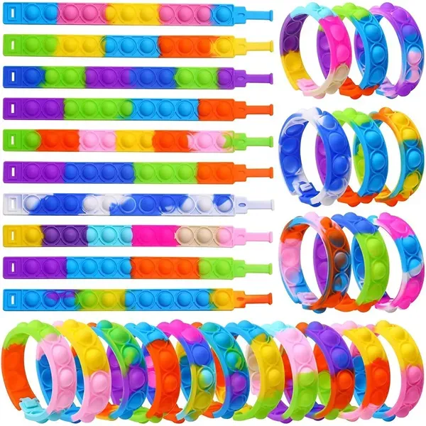 Multicolor Push Pop Bubble Sensory Fidget Wristband