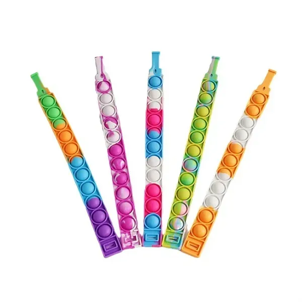 Multicolor Push Pop Bubble Sensory Fidget Wristband