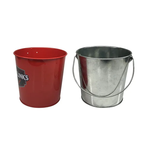 galvanized metal ice bucket for beer, wine, champagne