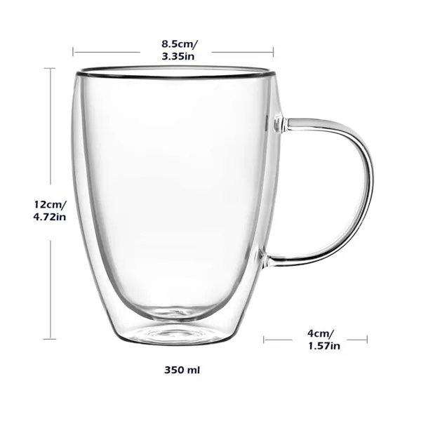 double glass coffee cup