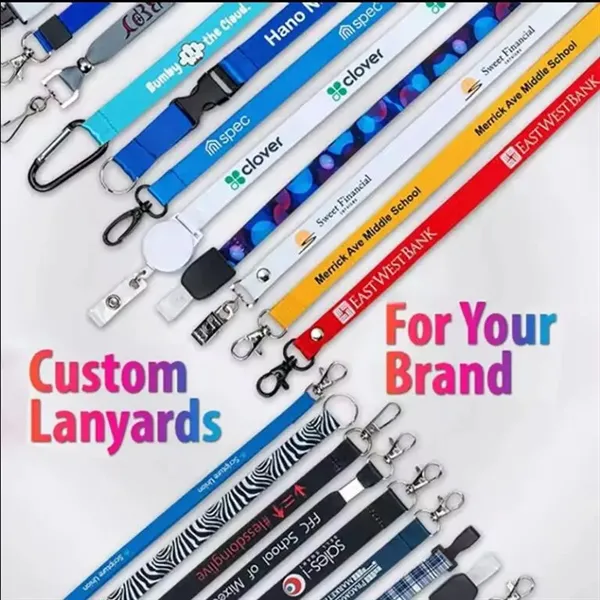 3/4" polyester lanyards