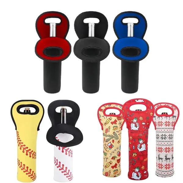 Silkscreened Wine Bottle Cooler