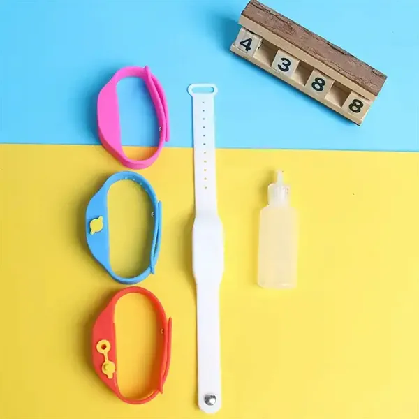 Wristband Hand Sanitizer Dispenser Set with Bottle