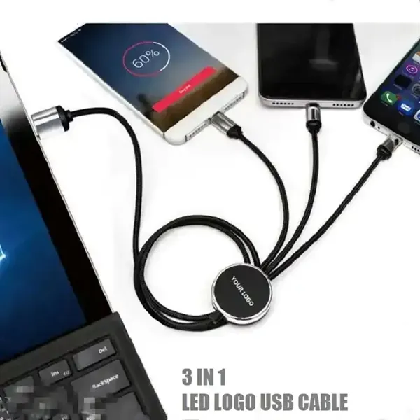 3-In-1 Braided Charging Cable/Cord