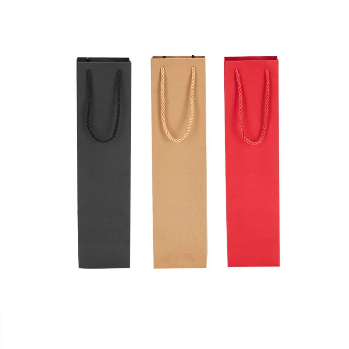 Kraft Paper Wine Tote Gift Bag