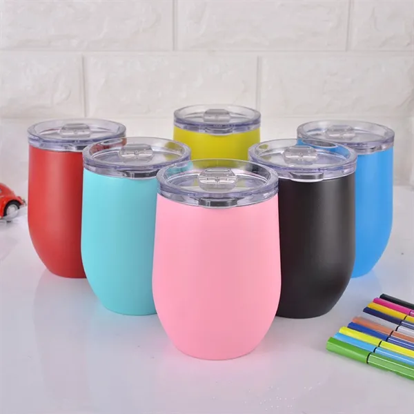 Stainless Steel Egg Shaped Wine Cups