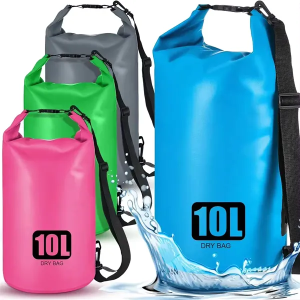 10L PVC Portable Waterproof Bucket Roll Folding Drifting Bag