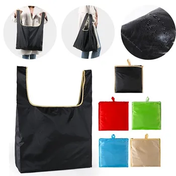 Portable Oxford folding tote shopping bag