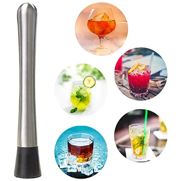 Stainless Steel Cocktail Muddler Lemon Hammer Swizzle Stick