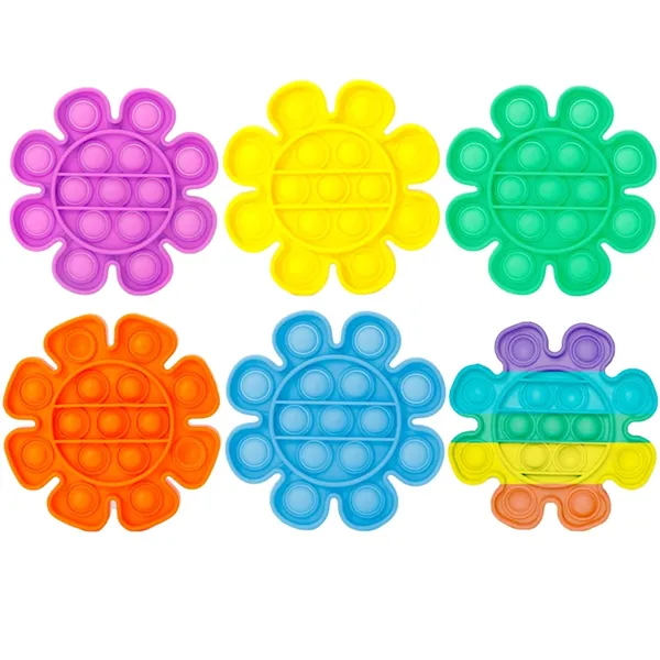 Flower Shape Push pop Bubble Sensory Fidget Toy