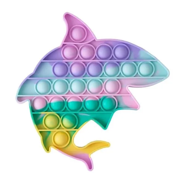 Shark Push Pop Bubble Sensory Fidget Toys