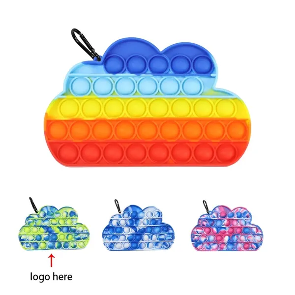 Rainbow clouds Push Pop Bubble Sensory Fidget Toys