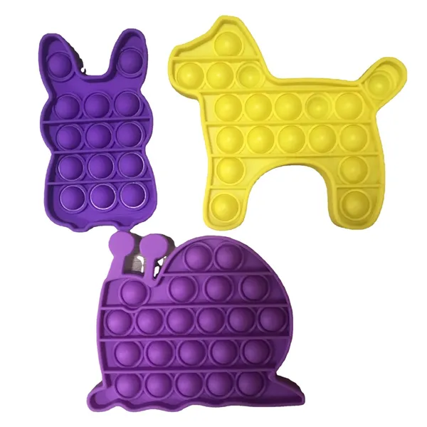Dog Shape Silicone Popper Fidget Toys