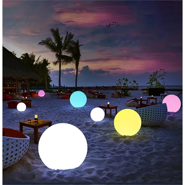 Inflatable Glowing Beach Ball Light up Pool Toys