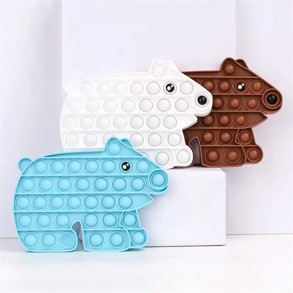 Polar Bear Silicone Pops Bubble Toy