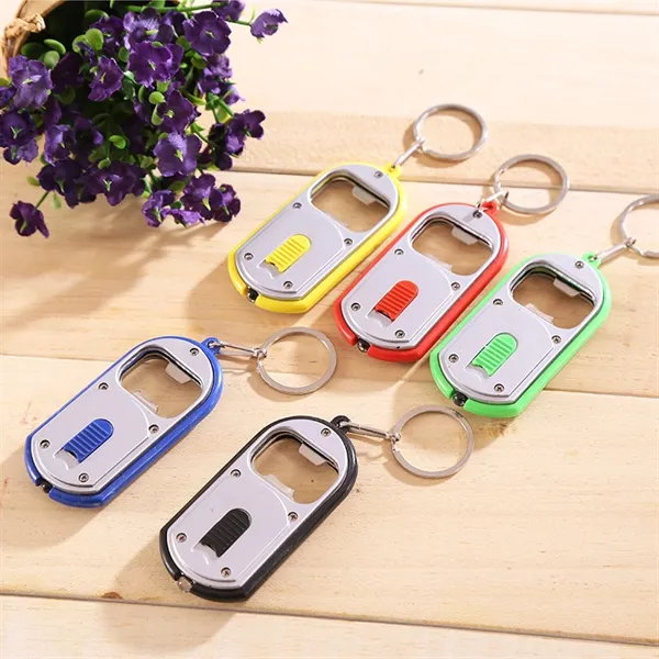 Bottle Opener LED Light Keychain