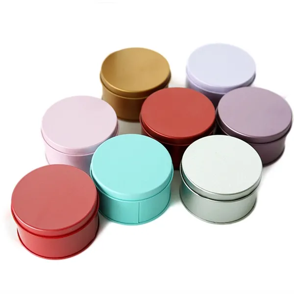 Round Colored Tin