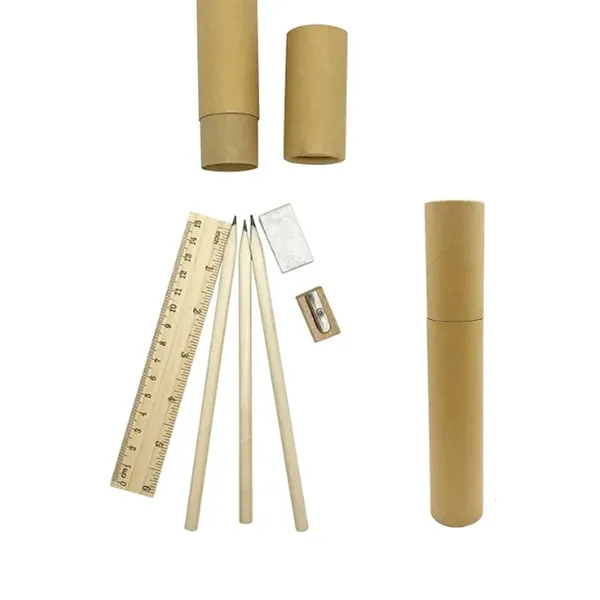 6 Piece Pencil Set w/Eraser &amp; Ruler