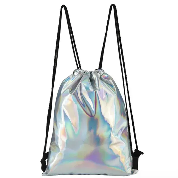 Laser Holographic Personality Shiny Reflective Drawstring