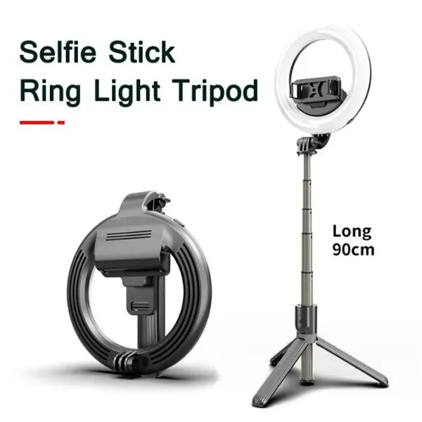 Portable 5'' Light Tripod Selfie Stick