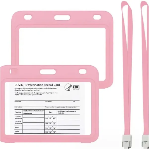 CDC Vaccination Card Holder with Lanyard