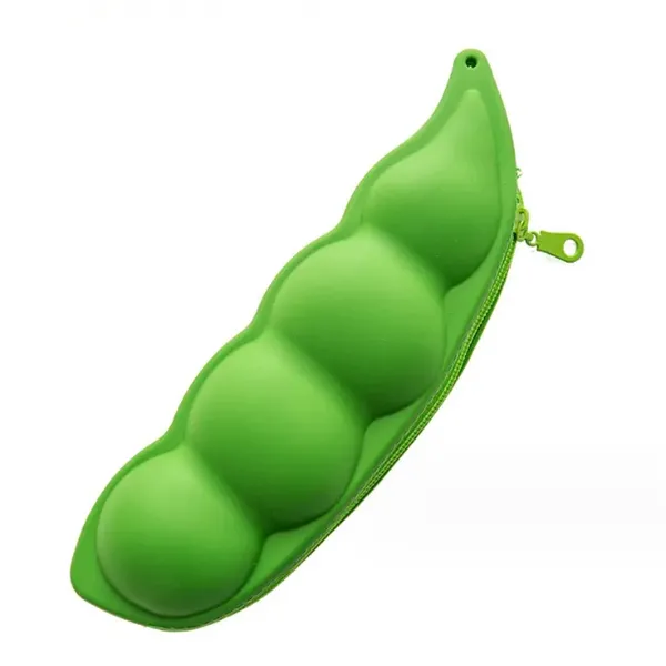 Pea Shape 3D Silicone Pencil Case