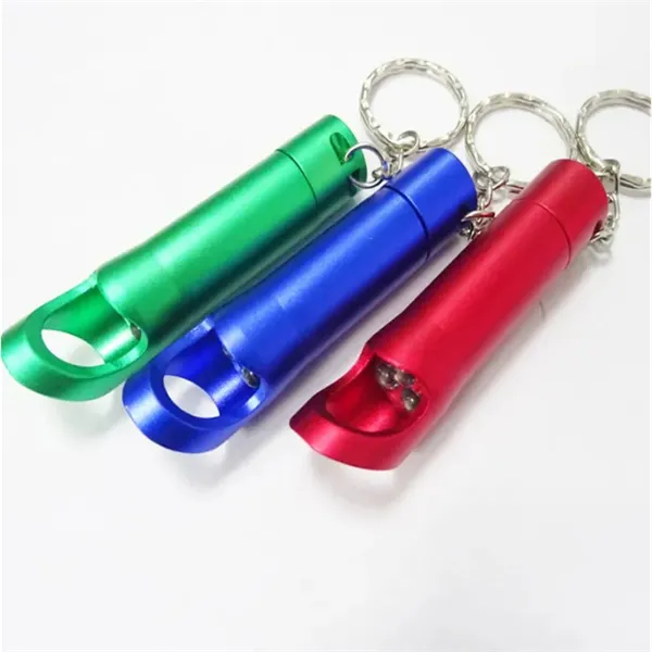 Aluminum LED Flashlight With Bottle Opener