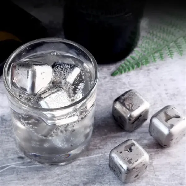 Stainless Steel Whisky Cooler Rocks 4pcs