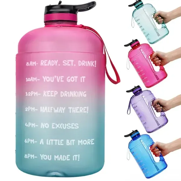 74oz Motivational Water Bottle with Time Marker