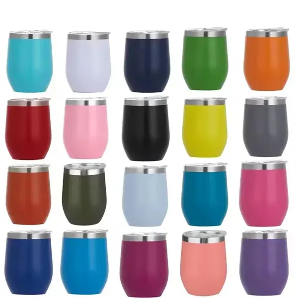 10 oz Stainless Steel Stemless Wine Glass