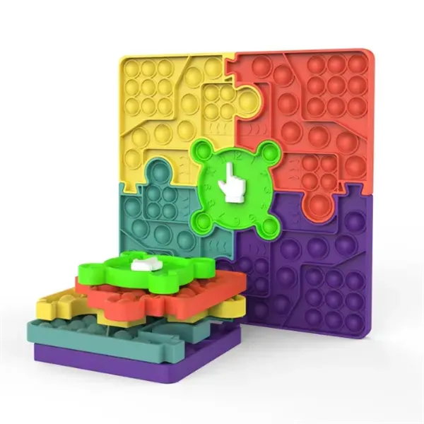 Jigsaw Puzzle Chessboard Sensory Fidget Toy Push Bubble Pop