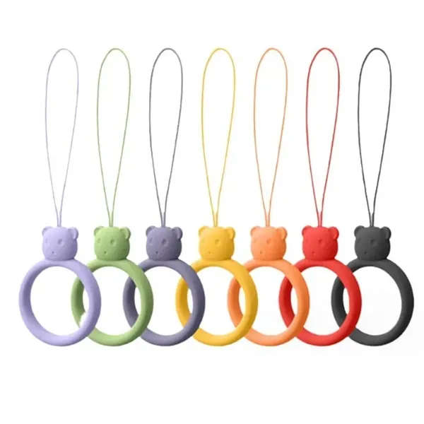 Silicone Smartphone Ring Strap Grip Holder