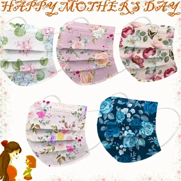 Mother's Day Print Disposable Masks