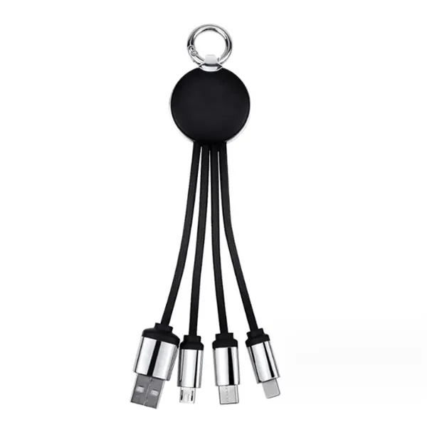 3-In-1 Charging Buddy With Carabiner Clip/Key Chain