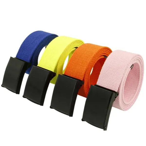 Fashion Nylon Youth Sports Belt - Metal Buckle