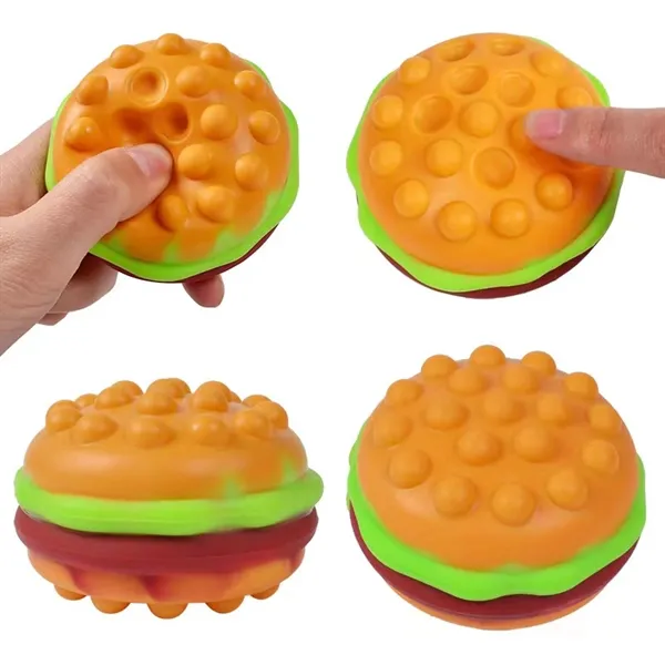 3D Anti-Pressure Hamburger Fries Pop Toys