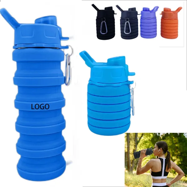 Collapisble Silicone Sports Water Bottle