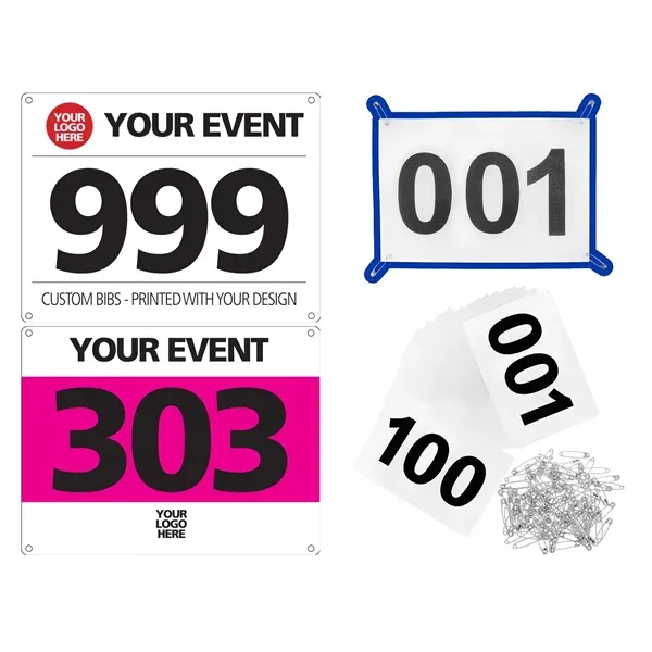Custom Race Number Bibs