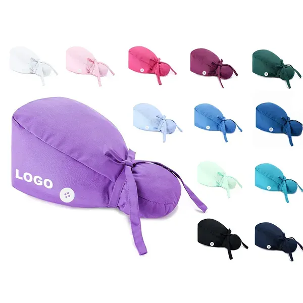 Scrub Surgical Cap For Long Hair