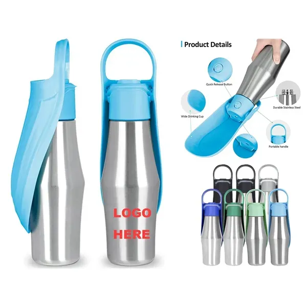 27OZ Stainless Steel Portable Pet Dog Water Bottle