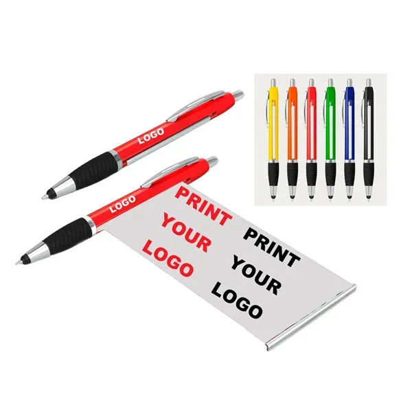 Custimized Plastic Pull Out Banner Pen