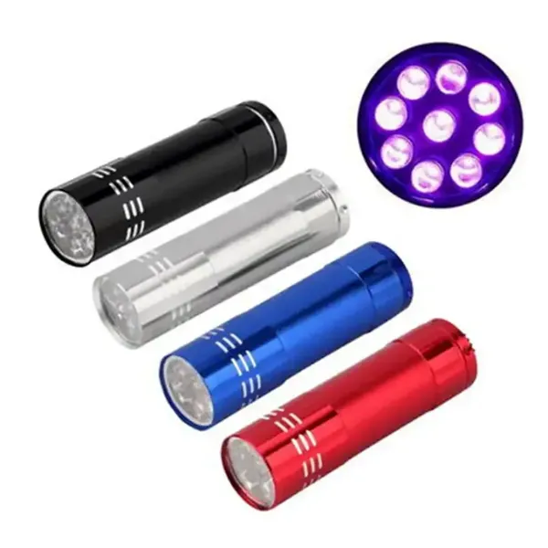 Mini Aluminum 9 LED Flashlight